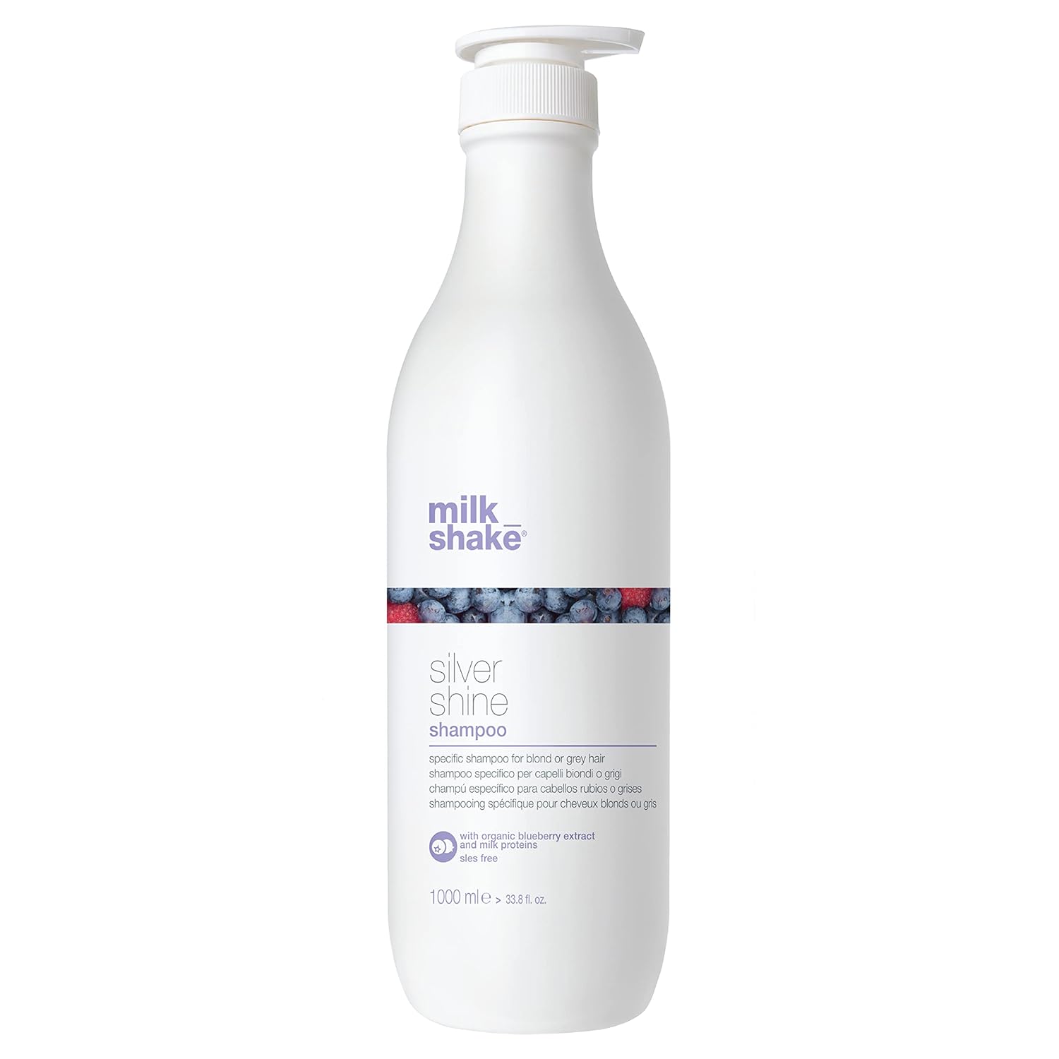 Milk_shake Silver Shine Purple Shampoo for Blonde Hair - Blonde Toner for Brassy Hair 100% SLES-Free