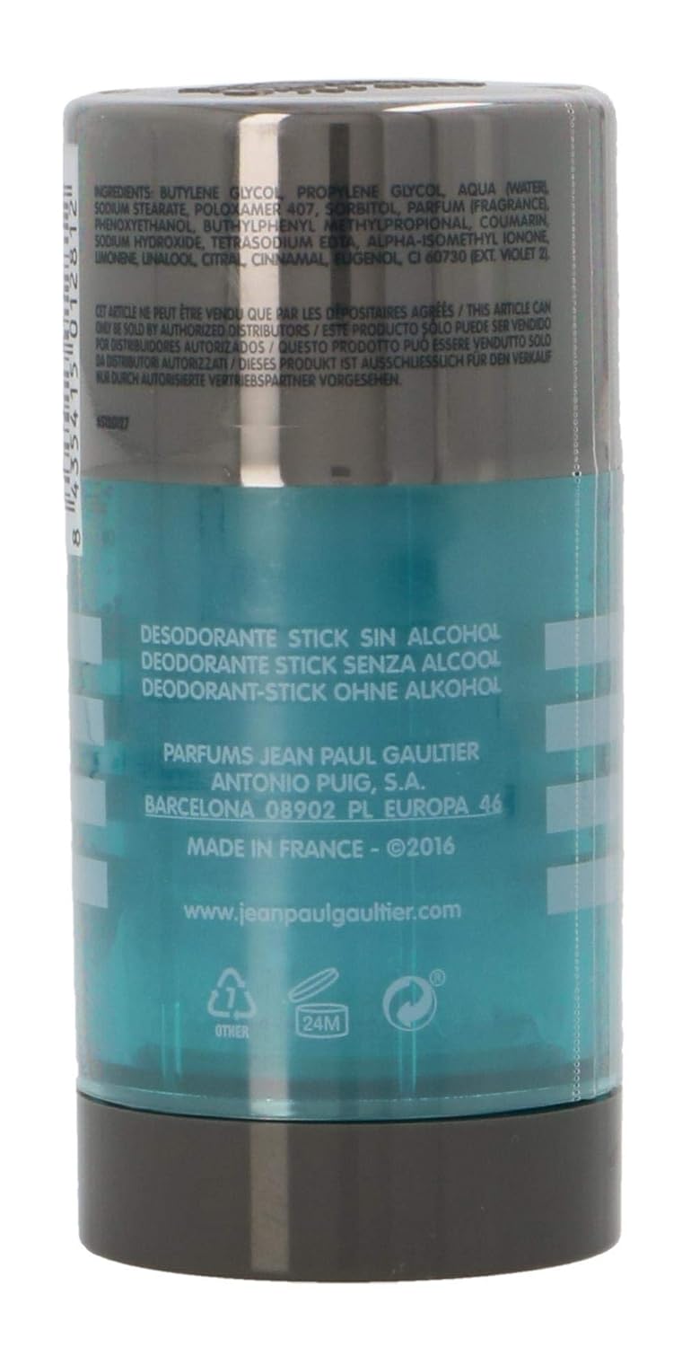 Le Male By Jean Paul Gaultier For Men 2.6 Oz Deodorant Stick Alcohol-Free : Beauty & Personal Care