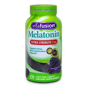 VitaFusion Melatonin 5 Mg Gummies Dietary Supplement (Netcount 216 Gummies),, 216Count ()