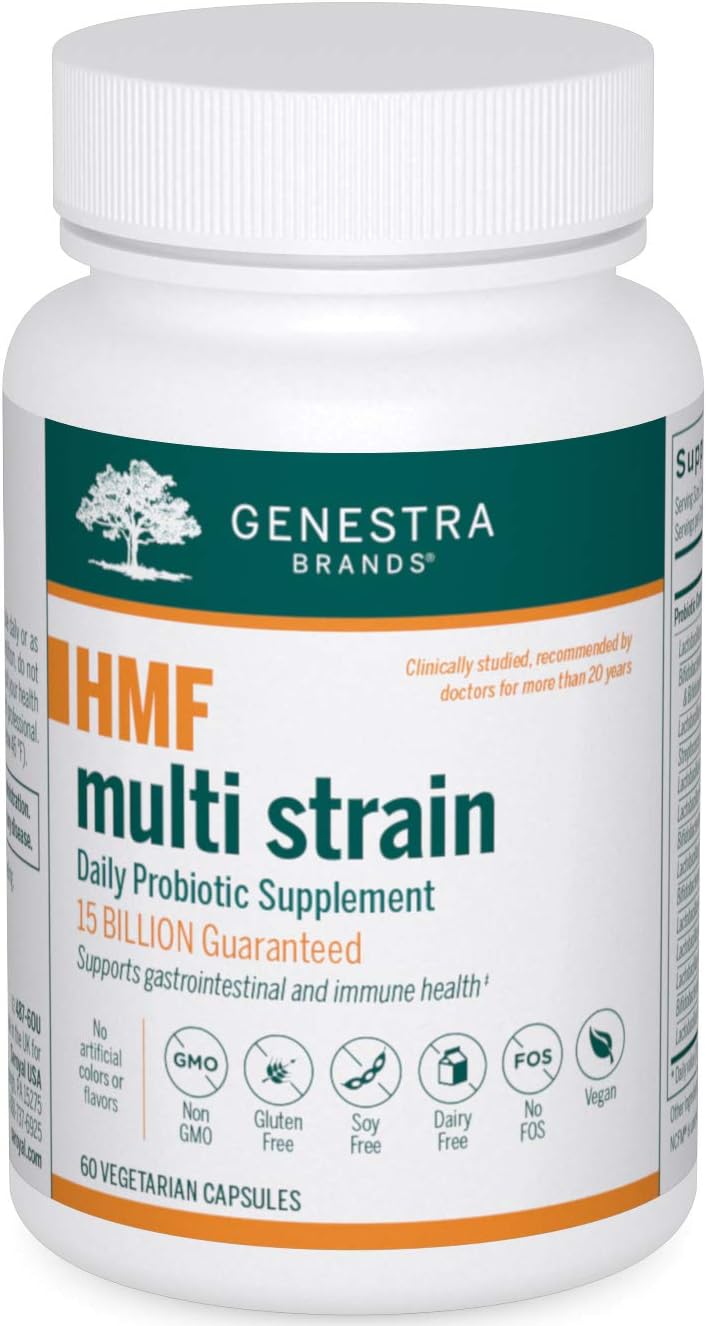 Genestra Brands Hmf Multi Strain | 16 Strains Of Probiotics To Promote Gi Health | 60 Capsules