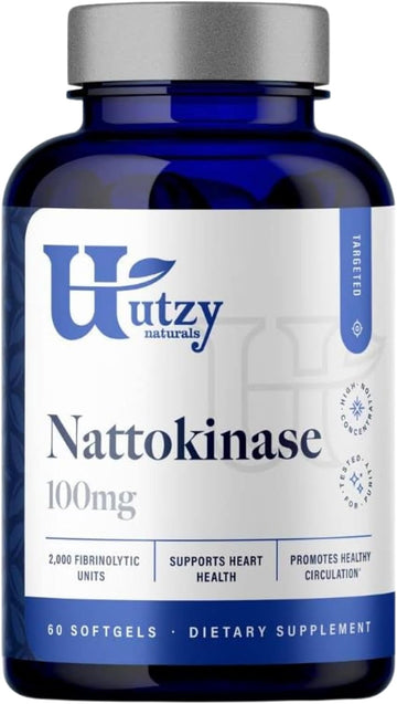 Nattokinase | 2000 Fu Per Serving From Japanese Natto | For Cardiovascular And Circulatory Support | 60 Softgels