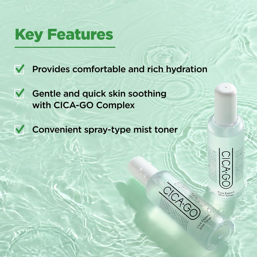 Isoi Cicago Cica Expert Mist Toner, Alcohol-Free Soothing Facial Mist For Sensitive Skin, Hydrating & Calming Korean Skin Care (5.07 Fl.Oz/150Ml) : Beauty & Personal Care