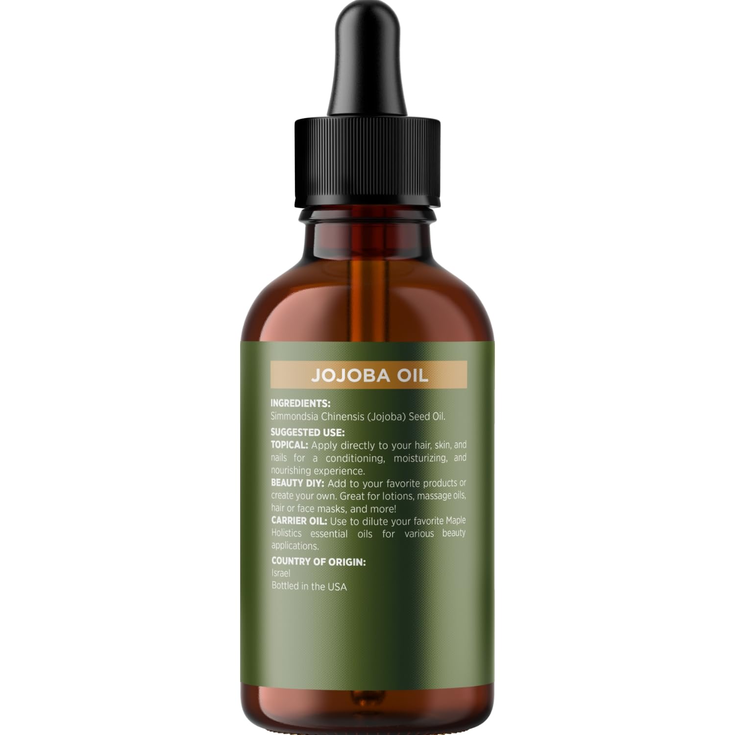 Nourishing Cold Pressed Jojoba Oil - Pure Jojoba Oil for Hair Skin and Nails plus Emollient and Occlusive Dry Skin Moisturizer for Face and Body Care - Jojoba Carrier Oil for Essential Oils Mixing : Beauty & Personal Care