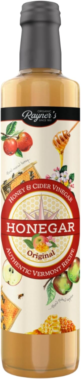 Rayner'S Honegar & Cider Vinegar, 6 X 500 Ml – Natural Blend Of Honey And Cider Vinegar, Vegetarian Friendly