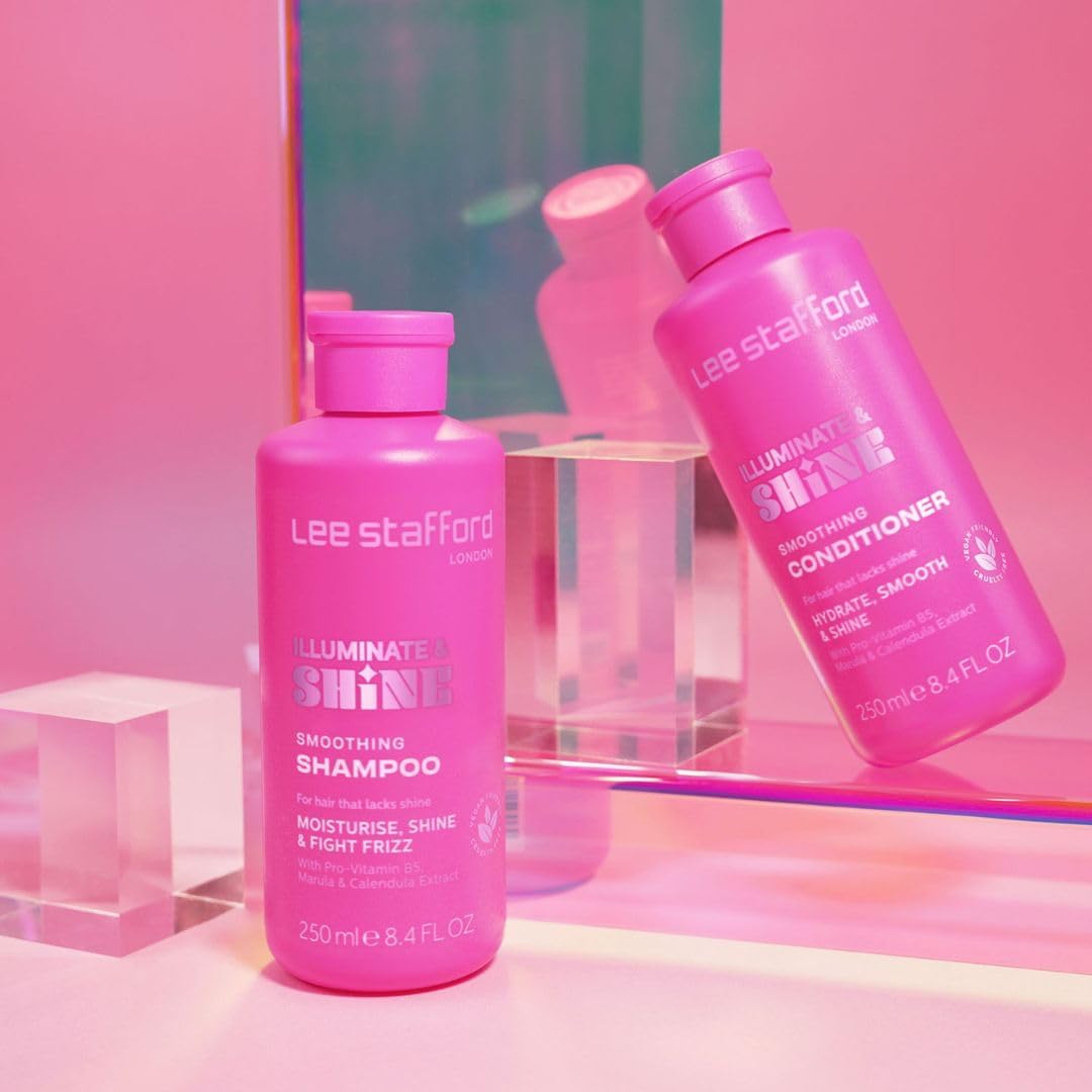 Lee Stafford Smoothing Shampoo | Illuminate & Shine - Best for Dry Dull Hair, Lightweight Clarifying Gel for A High Gloss Sleek Silk Shiny Finish, Infused with Marula Oil for Rich Moisture, 250 ml : Amazon.co.uk: Beauty