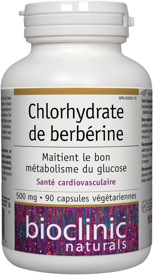 Bioclinic Naturals Berberine Hcl 500 Mg 90 Caps