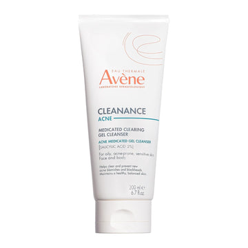 Avène Cleanance Cleansing Gel Soap Free Cleanser For Acne Prone, Oily, Face & Body, Alcohol-Free