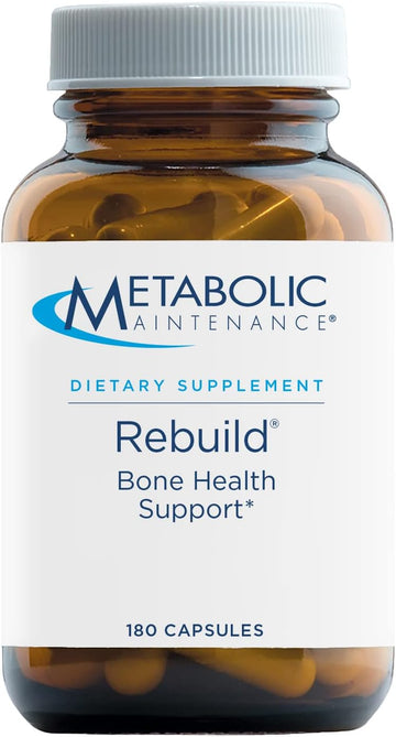 Metabolic Maintenance Rebuild - Bone Support Formula with Calcium, Vitamin D3 & K2, Zinc, Magnesium + Trace Minerals (180 Capsules)