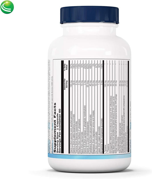 Nutra Biogenesis Adrenoactive - Helps Support Healthy Stress Response - Gluten Free - 60 Capsules