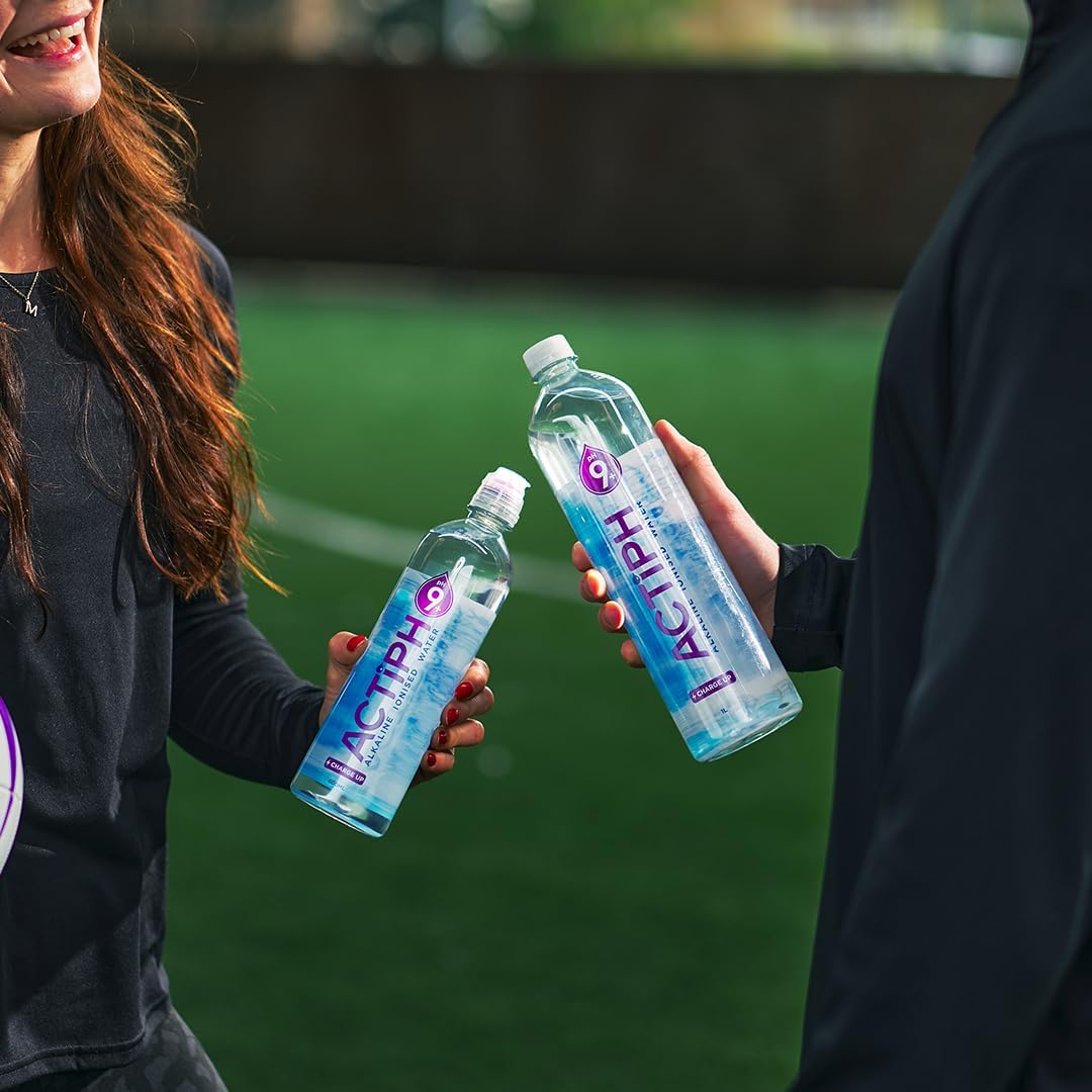 Alkaline Ionised Spring Water pH9+ (24x 330ml) Purified with Electrolytes Clean and Smooth Taste ACTIPH Water Glass Collection : Amazon.co.uk: Grocery