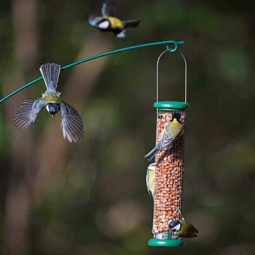 Ring-Pull TO-P2G Medium Bird Feeder for Peanuts - Green :Garden