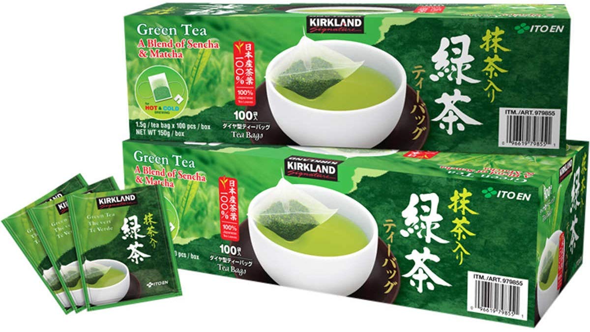 Kirkland Ito En Matcha Blend Japanese Green Tea-200 ct 1.5g tea bags : Grocery & Gourmet Food