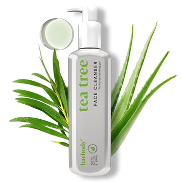 Baebody Tea Tree Cleansing Gel - Gentle, Deep Cleansing Face Wash - Tea Tree Facial Cleanser For Clear Skin (8 Fl Oz/236 Ml)
