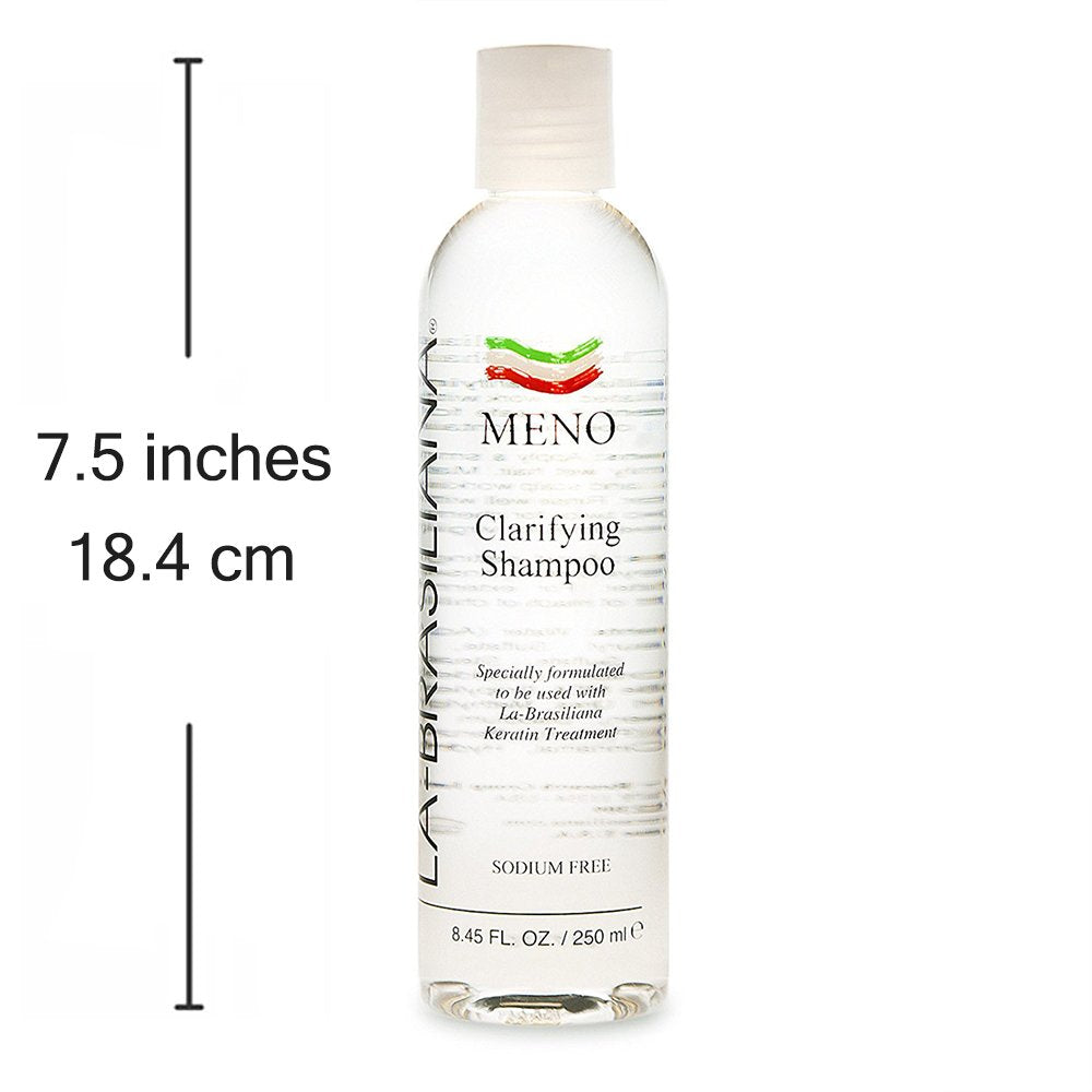 La-Brasiliana Meno Clarifying Shampoo, 8.45 Fl.Oz. : Hair Relaxer Shampoos : Beauty & Personal Care