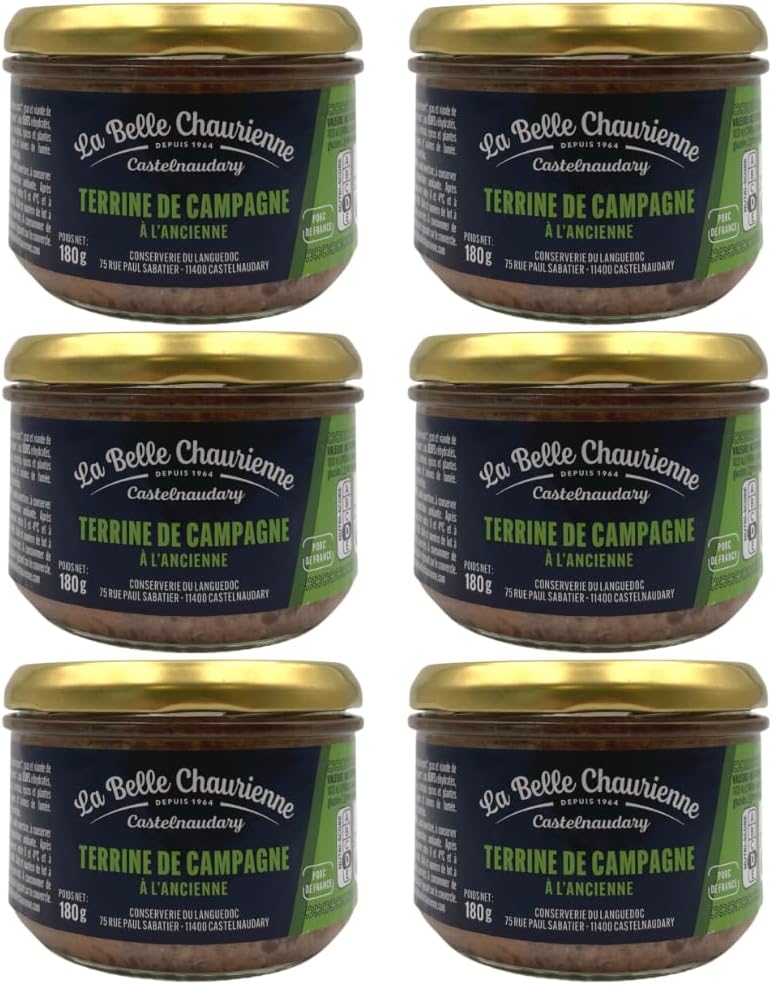 La Belle Chaurienne Farmhouse Terrine 180G X 6