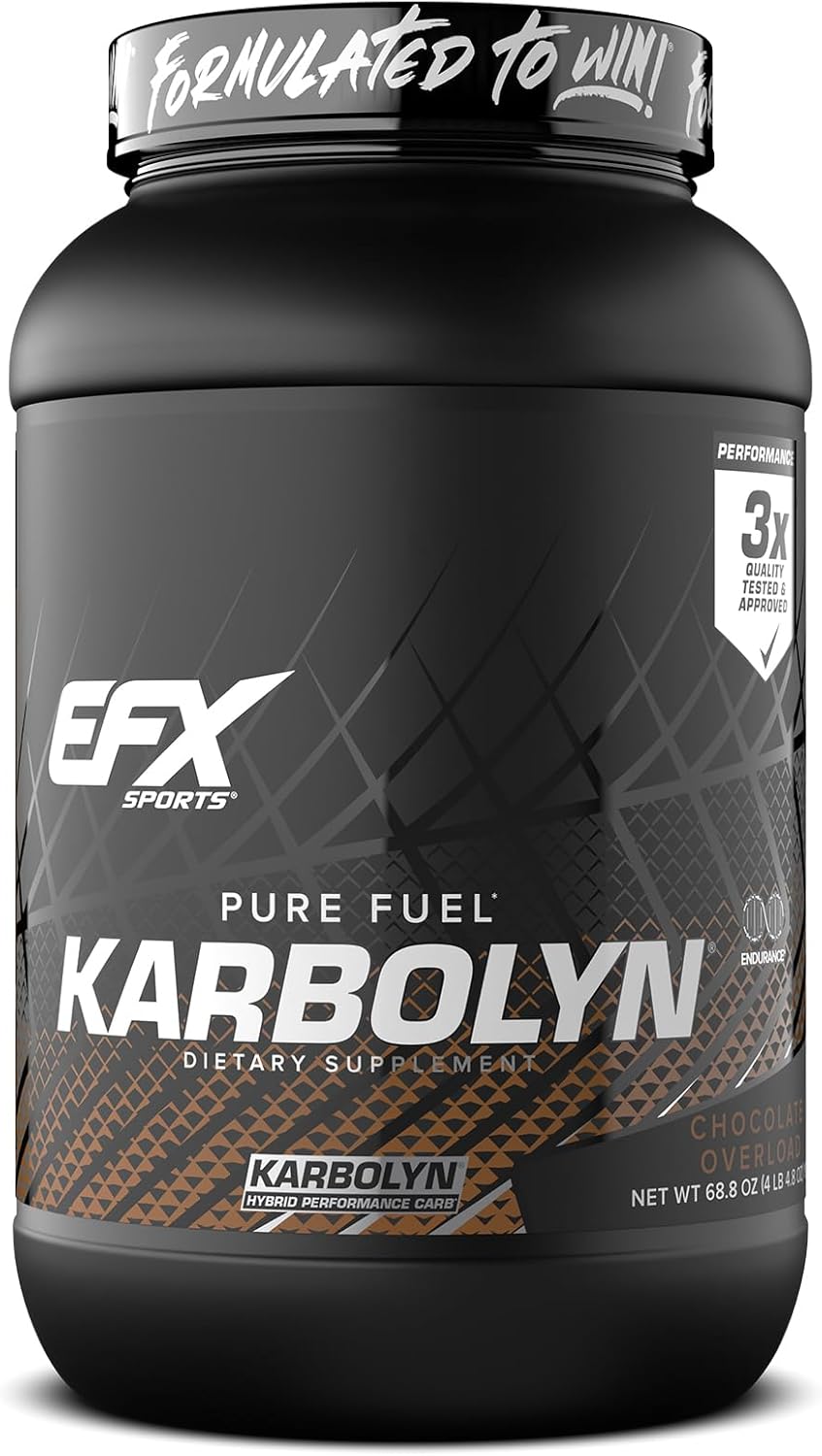 Efx Sports Karbolyn Fuel | Fast-Absorbing Carbohydrate Powder | Carb Load, Sustained Energy, Quick Recovery | Stimulant Free | 18 Servings (Fruit Punch)