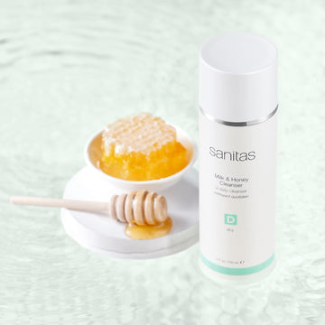Sanitas Skincare Milk & Honey Cleanser, Rich, Restorative Cleanser, Cleanser For Dry Skin, 5 Ounces