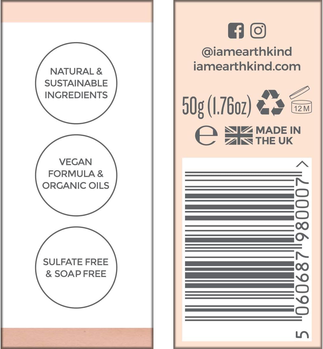 EarthKind Shampoo Bar, Bergamot & Sage, Sulfate Free Plastic Free & Vegan, Gentle for Dry & Coloured Hair, Professional Quality, Daily Use, Natural, Sustainable Ingredients – 50g (Orange) : Amazon.co.uk: Beauty