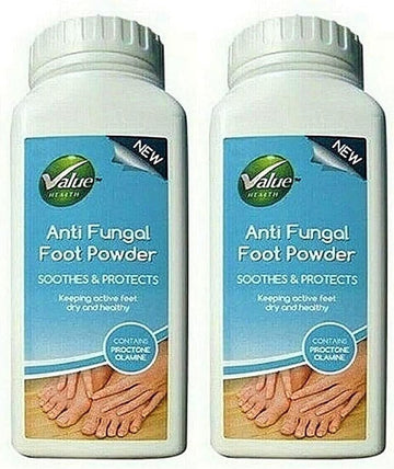 Value Health Anti Fungal Foot Powder - 200G - Soothes & Protects - New 2025 Bigger Pack Better Value (200G)