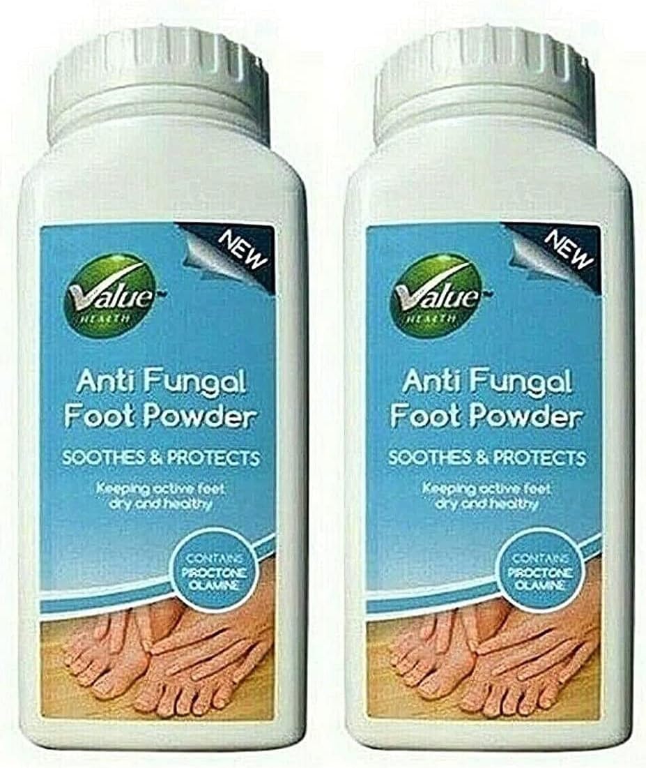 Value Health Anti Fungal Foot Powder 150G - (2 X 75G Packs)