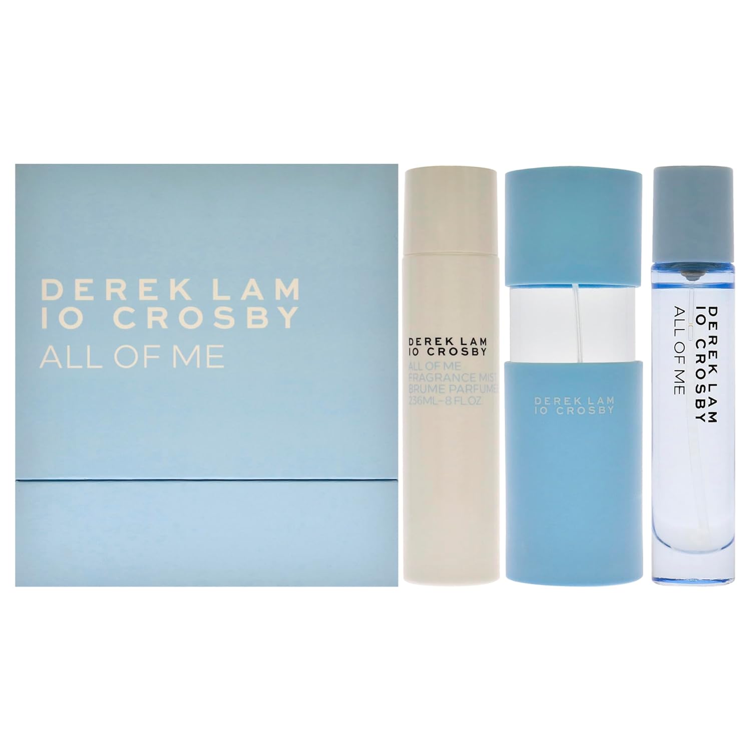 Derek Lam All Of Me 3.4Oz Edp Spray, 10Ml Edp Spray, 8Oz Fragrance Mist Women 3 Pc Gift Set