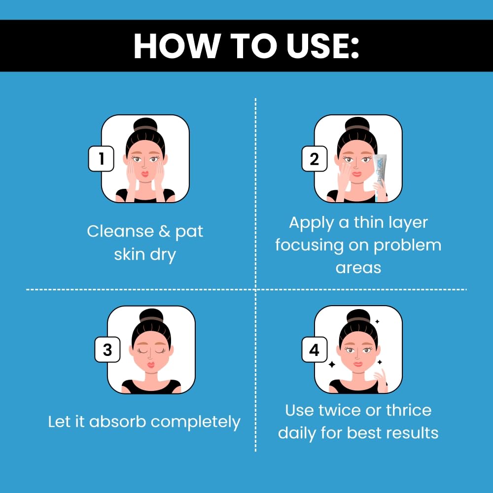 Hyalugel Hyaluronic Acid Gel For Oily & Acne Prone Skin, 30 Gm : Beauty & Personal Care