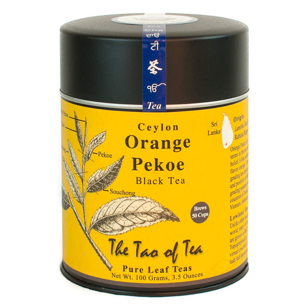 The Tao Of Tea Ceylon Orange Pekoe, Sri Lankan Loose Tea, 3.5 Ounce Tin
