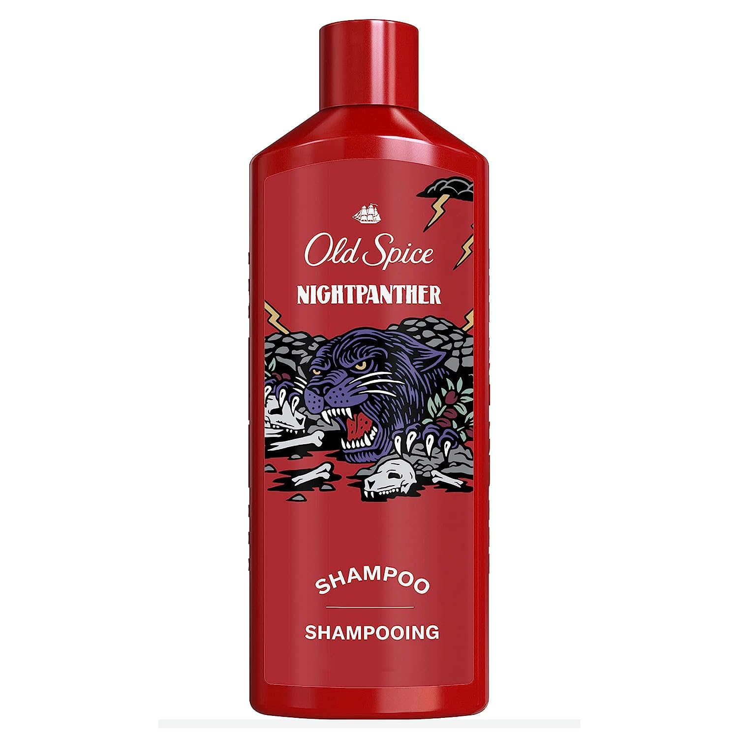 Old Spice Nightpanther Shampoo for Men, 13.5 Fl Oz (Pack of 6)