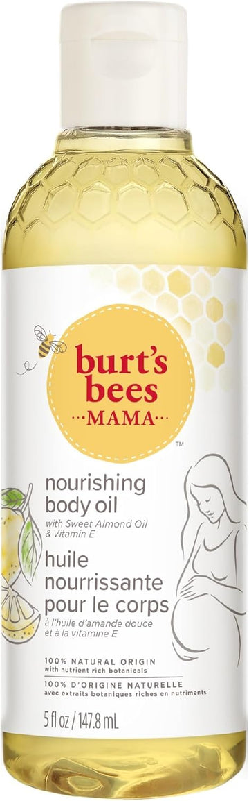 Burt's Bees Body Oil for Pregrancy Stretch Marks, with Vitamin E, Sweet Almond Oil & Lemon Oil, 147.8ml : Amazon.co.uk: Beauty