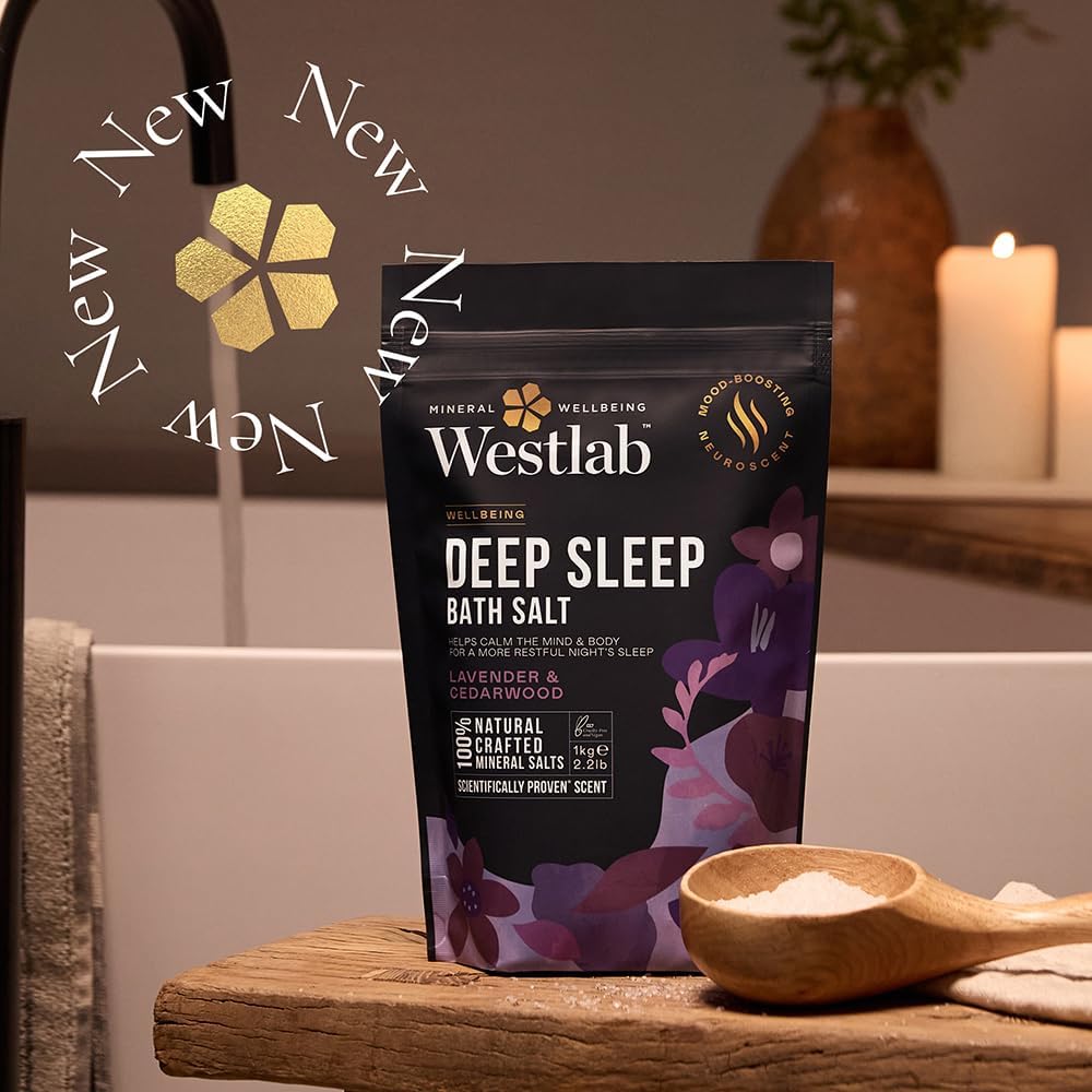 Westlab Magnesium Relax Bath Salts 1kg - Ease Stress & Tension from Mind and Body. Scientifically-Proven to Restore Inner Peace. Mood-Boosting Neuroscent. 100% Natural, Chamomile & Bergamot. : Amazon.co.uk: Beauty