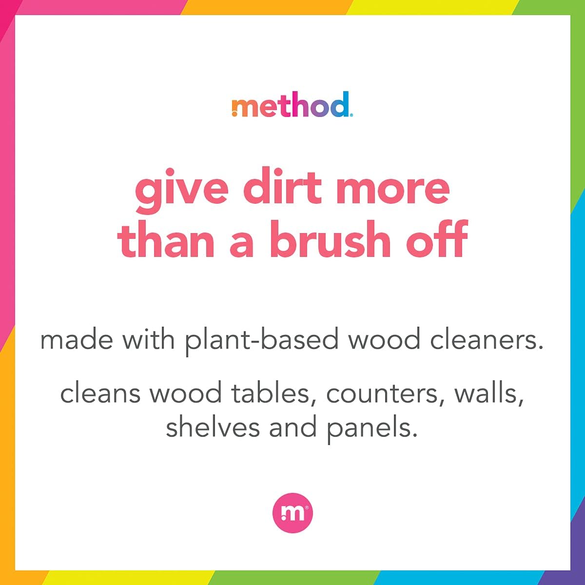Method Daily Hardwood Cleaner, Almond, Plant-Based Formula That Cleans Shelves, Tables and Other Wooden Surfaces While Removing Dust & Grime, 28 Fl Oz, (Pack of 4) : Health & Household