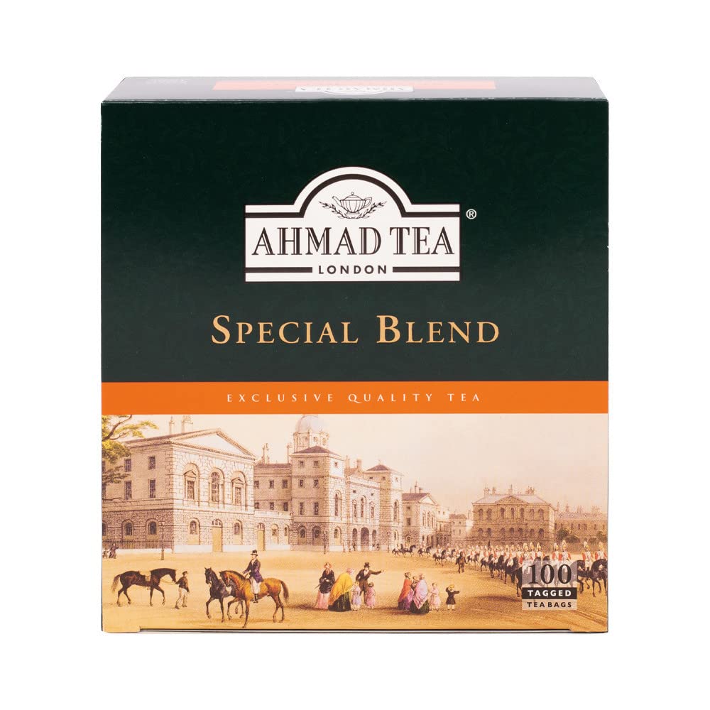 Ahmad Tea Black Tea, Special Blend Teabags, 100 Ct - Caffeinated And Sugar-Free