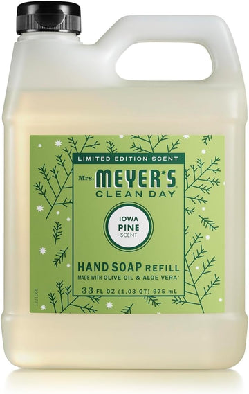 Mrs. Meyer'S Clean Day Liquid Hand Soap Refill, Iowa Pine Scent, 33 Ounce Bottle