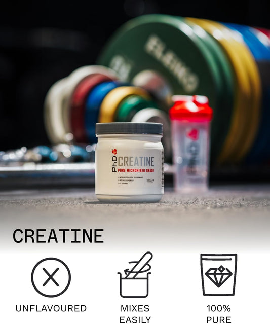 Phd Nutrition 100% Micronised Creatine Monohydrate Powder | Improved Strength And Performance During Exercise, 250G