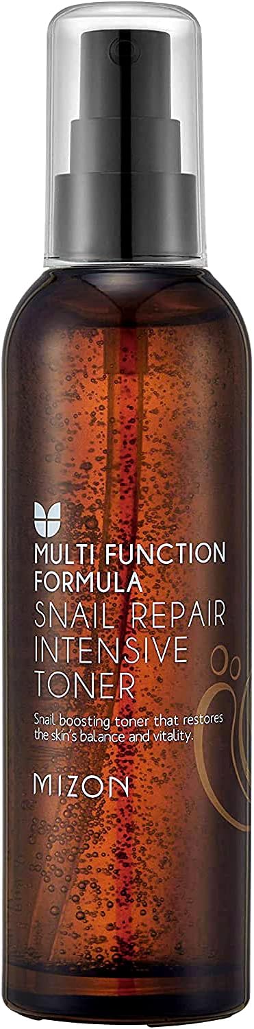 Mizon Snail Repair Intensive Toner Snail Mucin Hyaluronic Acid Adenosine Centella Asiatica Moisturizer Fine Line Treatment Safe Formula Korean Skincare (3.38 Fl Oz)