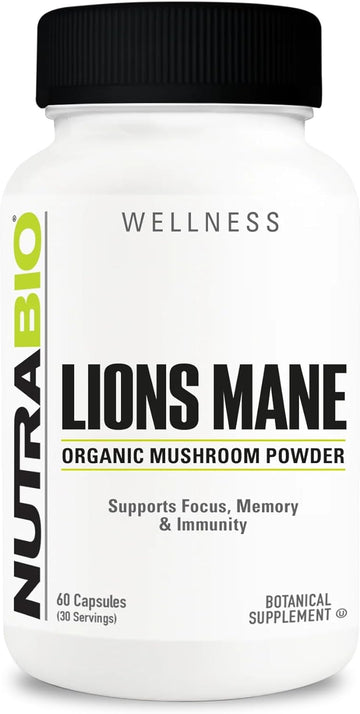 NutraBio Organic Lions Mane