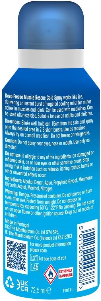 Deep Freeze Muscle Rescue Cold Spray 72.5 Ml (Pack Of 1)