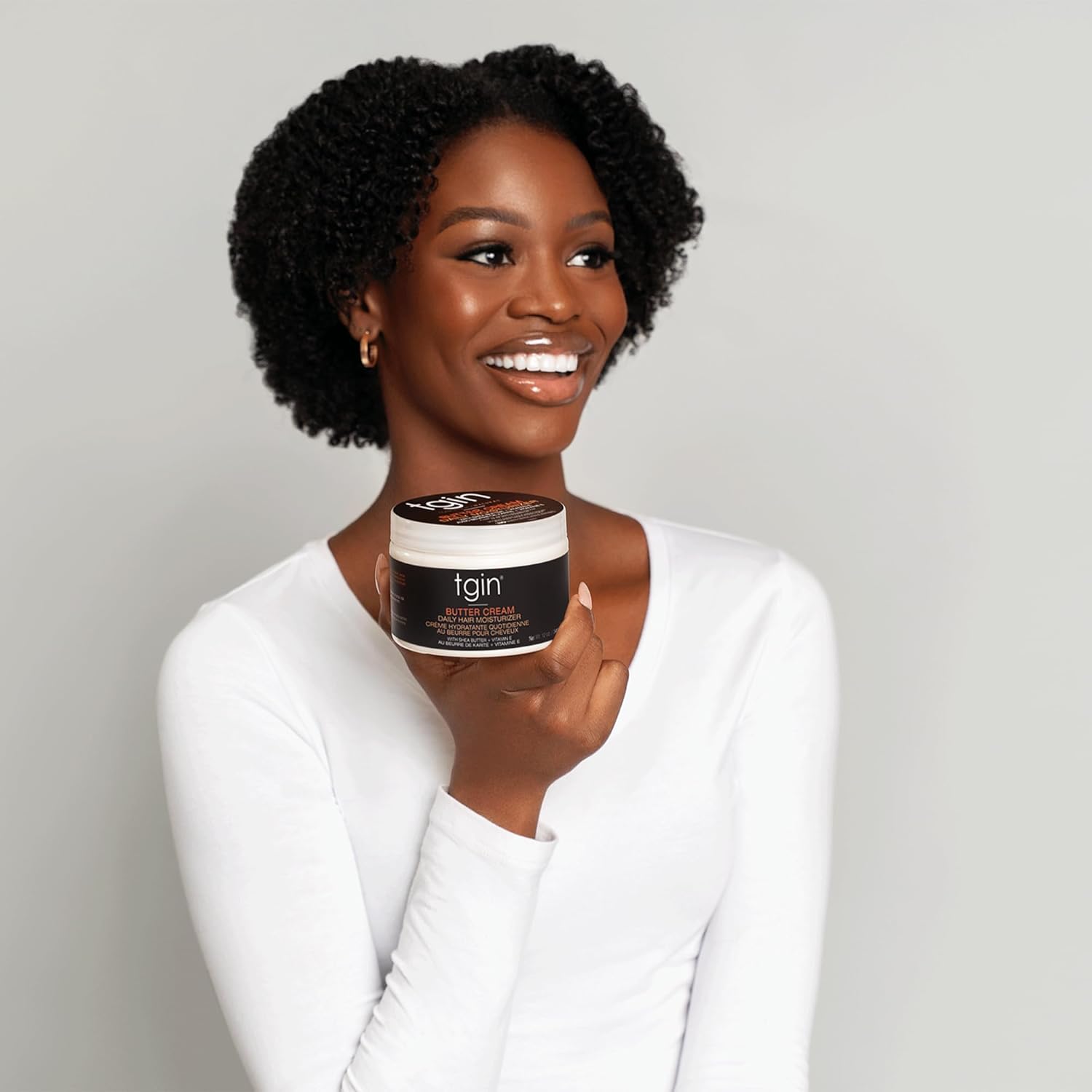 Tgin Butter Cream Daily Hair Moisturiser, With Shea Butter And Vitamin E, For All Curl Types, Hydrates, Reduce Frizz 240 G (Pack Of 1)
