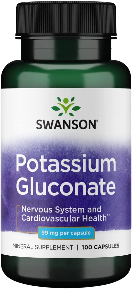 Swanson Potassium (Gluconate) 99 Milligrams 100 Capsules