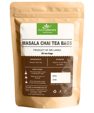Ceylon Chai Masala Tea Bags | 30 Count