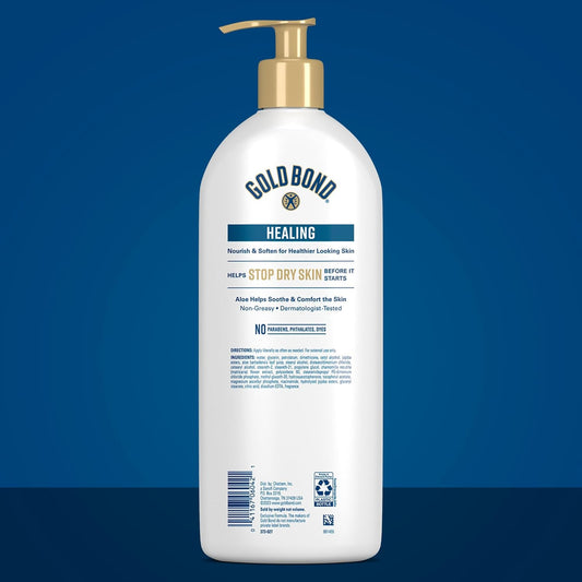 Gold Bond Healing Hydrating Lotion, 20 Oz., With Aloe, Moisturizes, Immediate 24-Hour Hydration