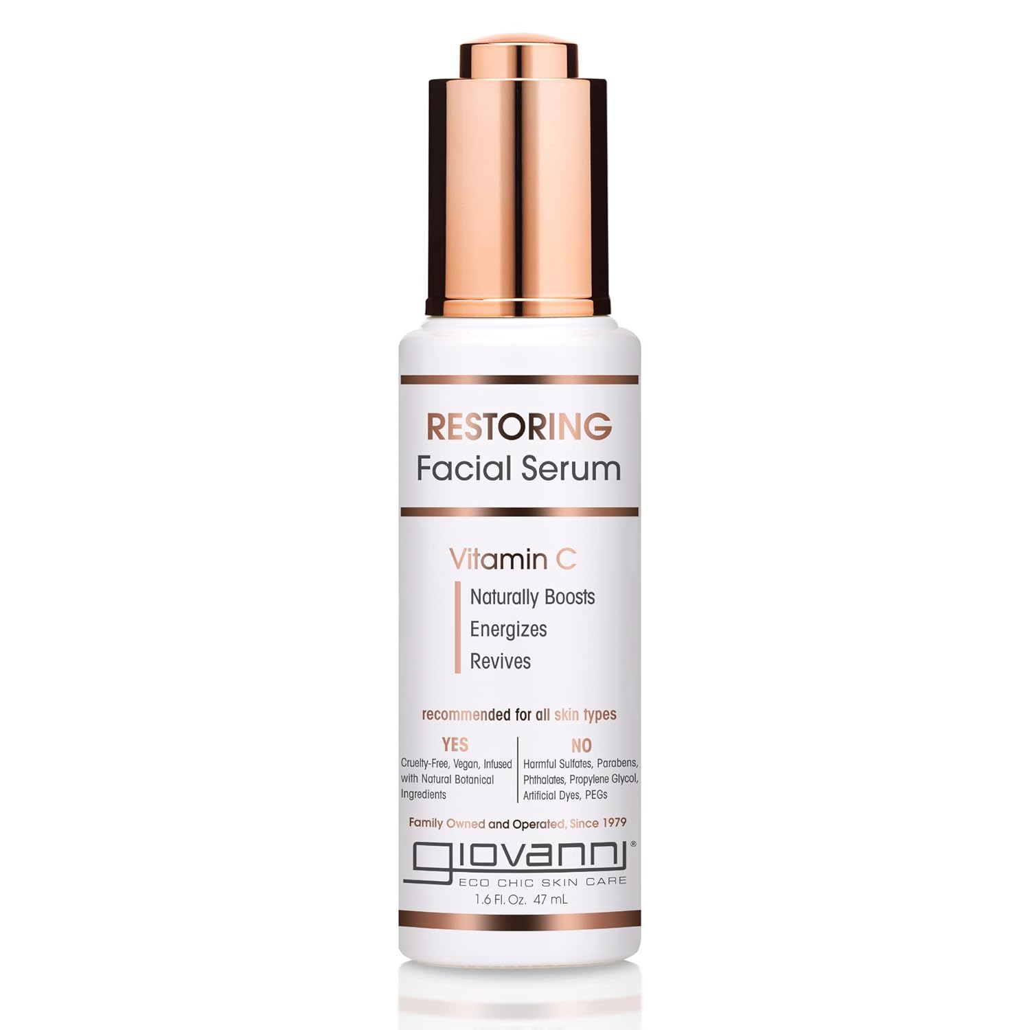 Giovanni Facial Energizing Serum. 1.6 Oz. - Naturally Boosts Energizes & Revives, Restoring Vitamin C