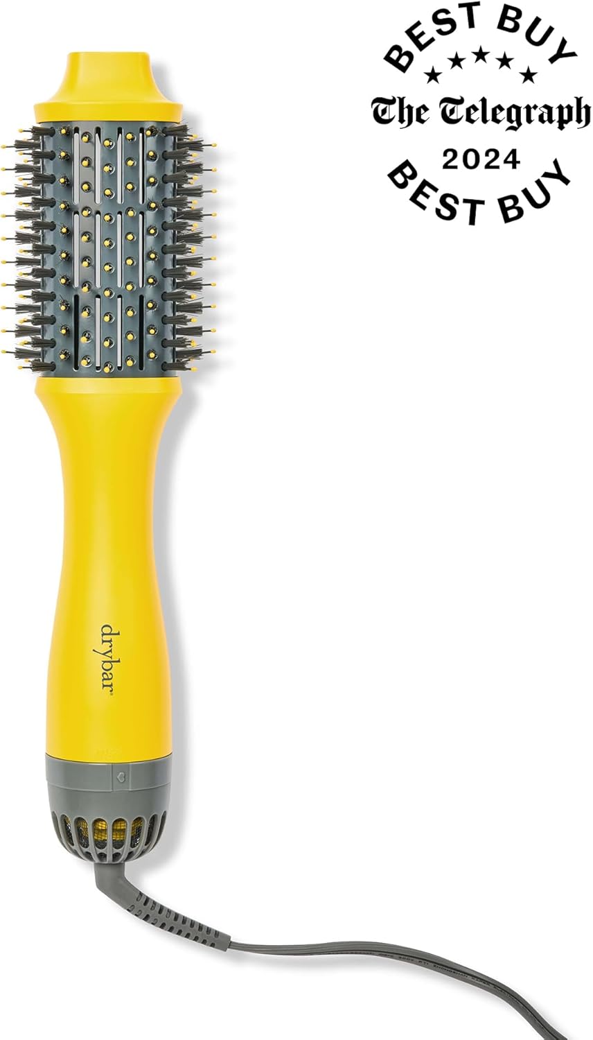 Drybar Double Shot Oval Blow-Dryer Brush | 2.4-Inch Hot Air Brush For Voluminous Waves | Less Frizz, More Shine And Smooth Blow-Dry With Ionic Technology | 2-In-1 Hair Dryer And Styler