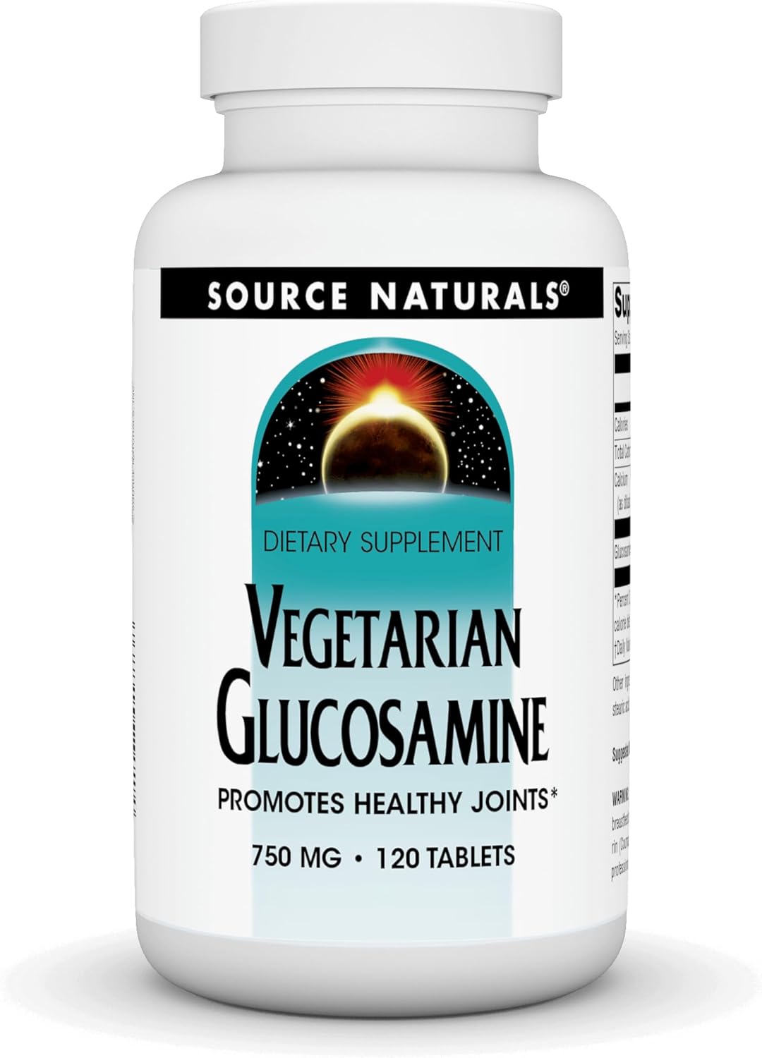 Source Naturals Vegetarian Glucosamine, Promotes Healthy Joints*, 750 Mg - 120 Tablets