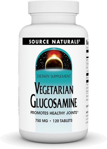 Source Naturals Vegetarian Glucosamine, Promotes Healthy Joints*, 750 Mg - 120 Tablets