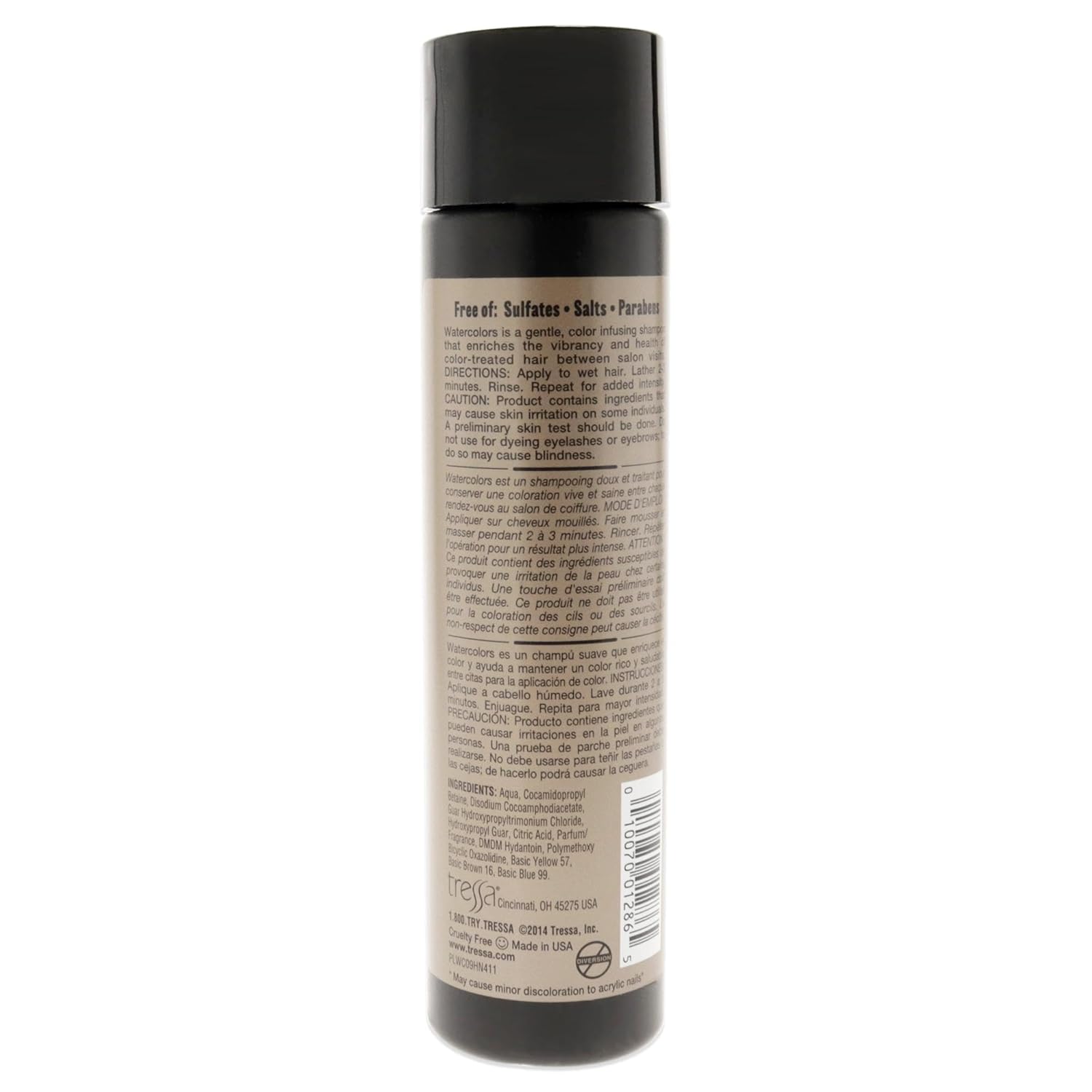 Watercolors Maintenance Shampoo - Hazelnut by Tressa for Unisex - 8.5 oz Shampoo : Beauty & Personal Care