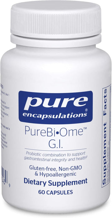 Pure Encapsulations PureBi•Ome G.I. | Hypoallergenic Multi Strain Probiotic Blend for G.I. Comfort and Health | 60 Capsules