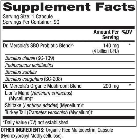 Dr. Mercola Complete Gut Restore Pack (90 Servings), Spore Restore 4 Billion CFU, Complete Probiotics 70 Billion CFU, Supports Digestive Health*, non GMO, Gluten Free, Soy Free