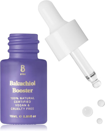 Bybi Beauty Bakuchiol Oil Face Serum - Anti-Aging Vegan Facial Oil - Collagen Boosting - Reduce Wrinkles & Fine Lines - Award-Winning Bakuchiol & Squalane Face Oil - 15Ml