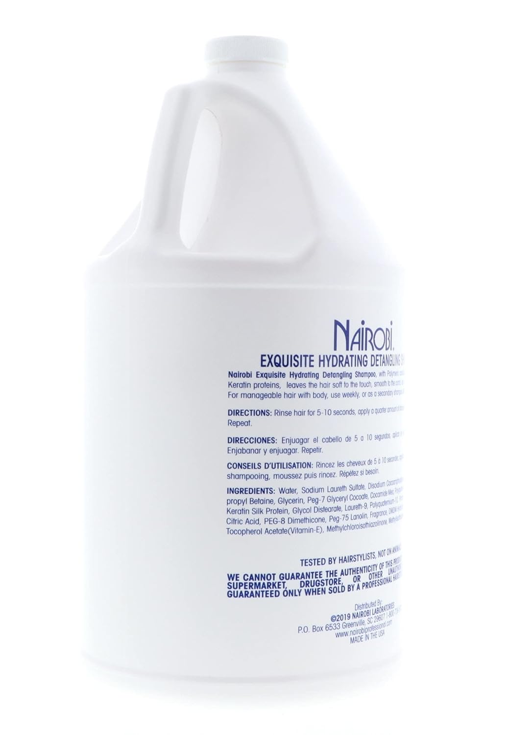 Nairobi Exquisite Hydrating Detangling Shampoo For Unisex, 128 Ounce : Hair Shampoos : Beauty & Personal Care
